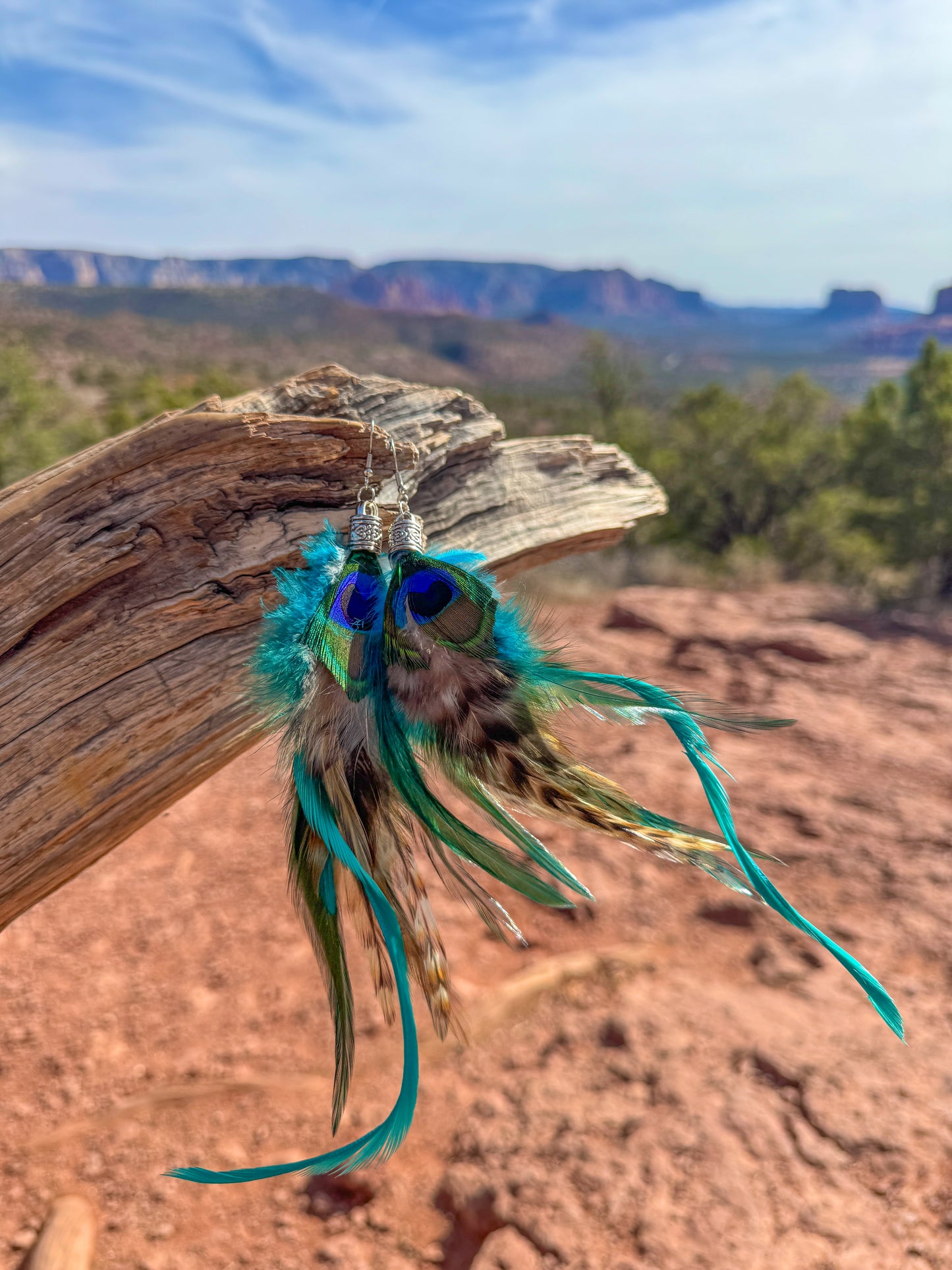 Desert Mirage Feather Earrings