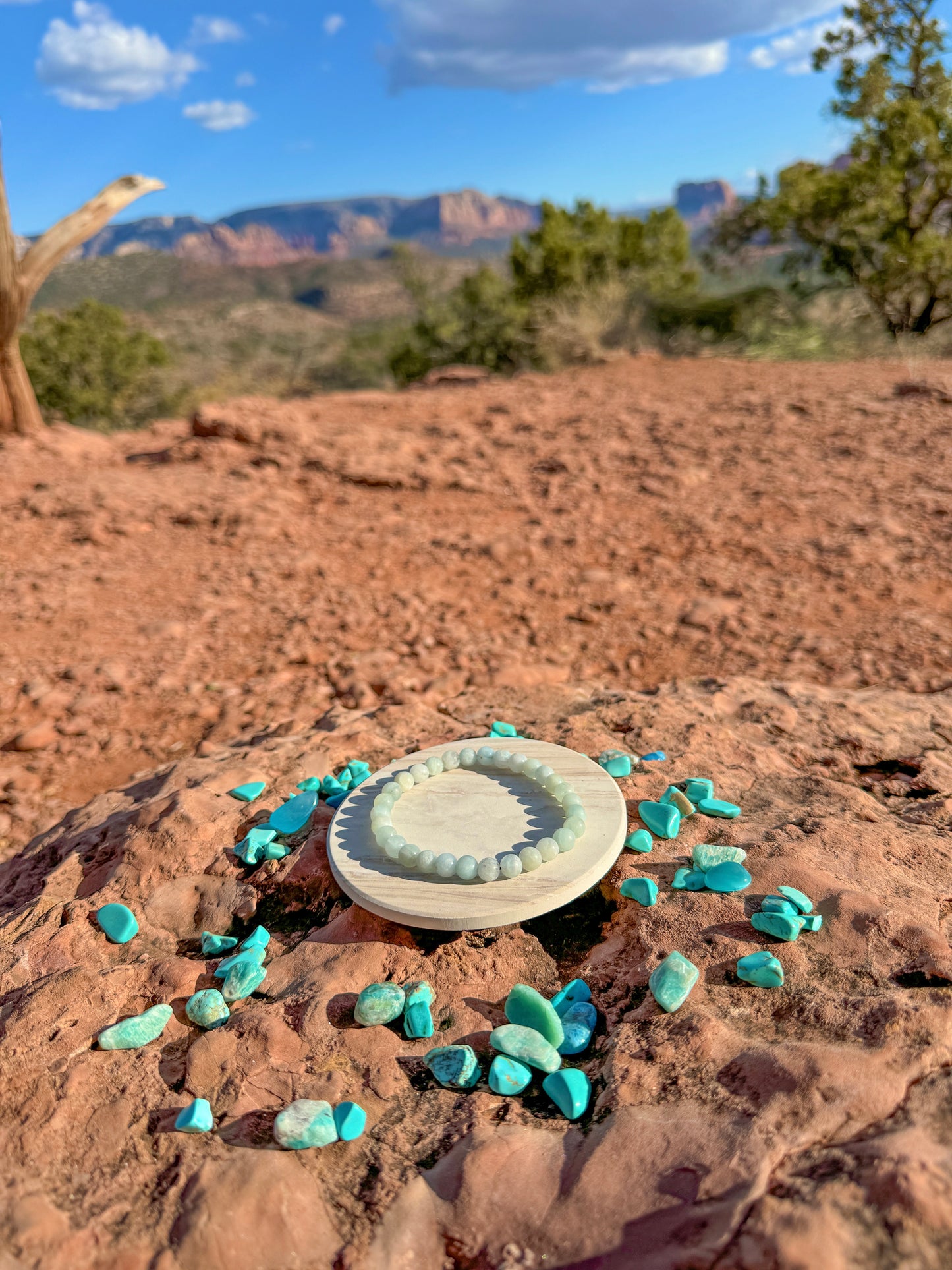 Frosted Aquamarine Bracelet