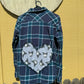 Kuromi Heart Flannel (Medium)