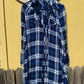 Stitch Flannel Dress w/ Belt (Medium)