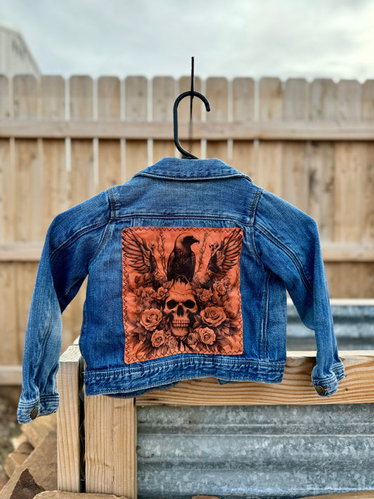 Raven & Skull Kid Denim Jacket (5T)