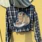 Dj Cat Crop Flannel (Small)