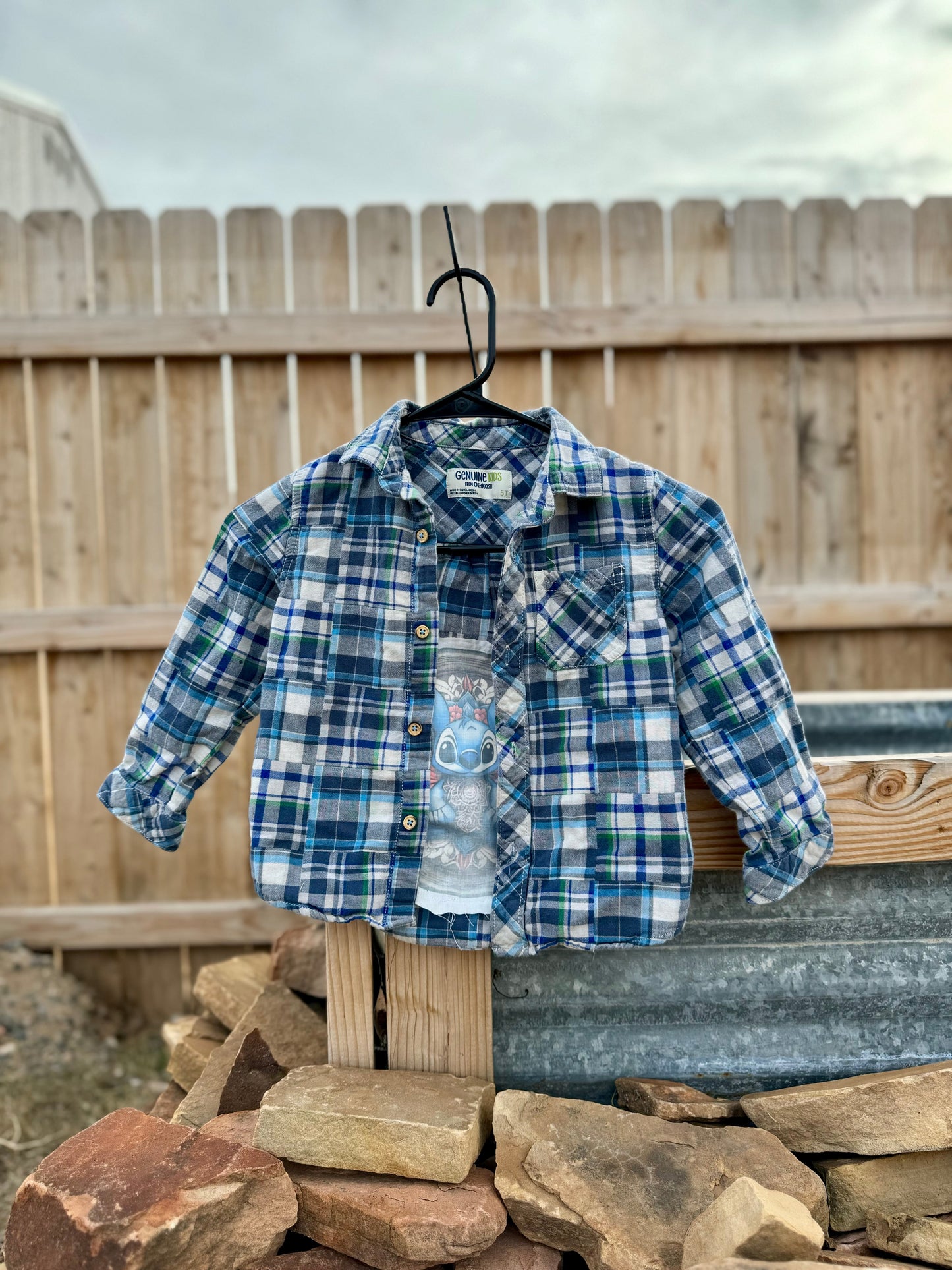 Stitch Kids Flannel (5T)