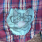 Bubblegum Cat Flannel (L)