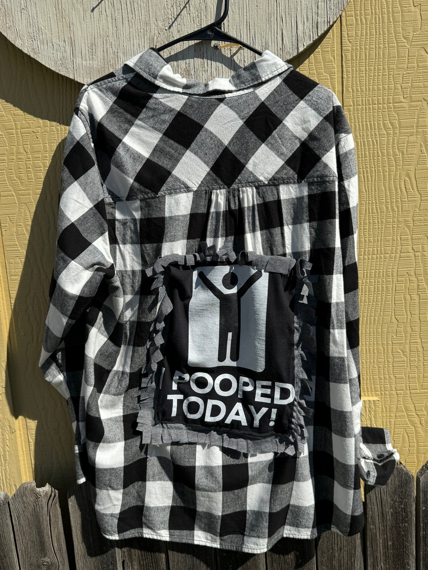 I Pooped Today Flannel (XXL) (Discounted)