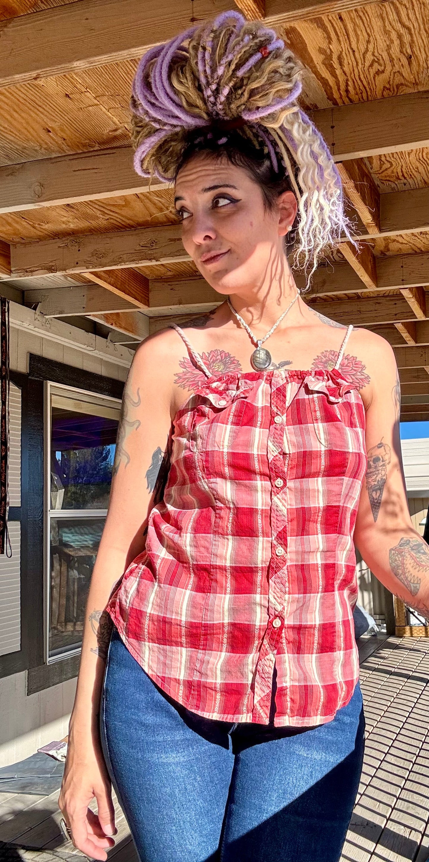 Reworked Flannel Tank (Small)