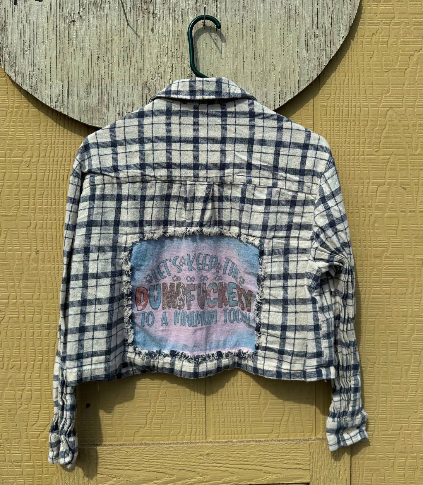 Dumbfuckery Crop Flannel (Small)