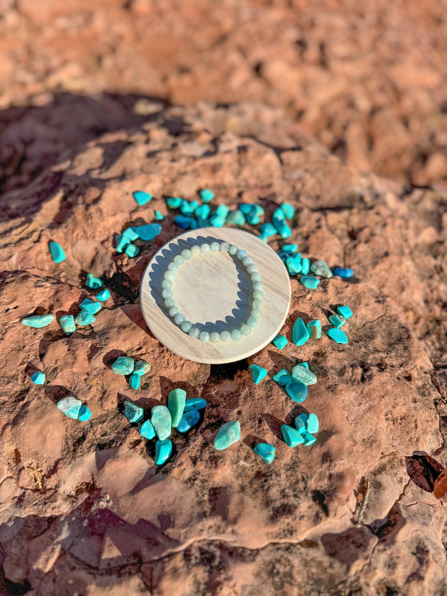 Frosted Aquamarine Bracelet