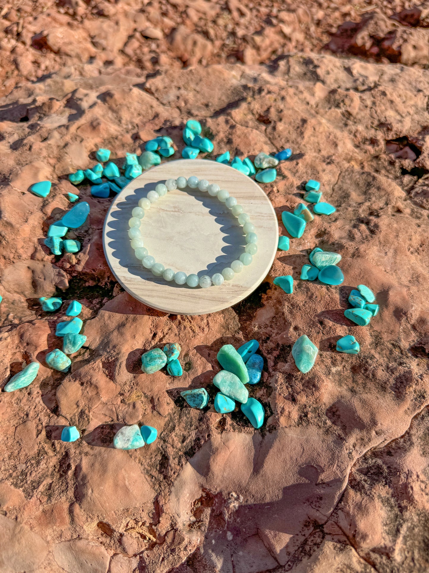 Frosted Aquamarine Bracelet