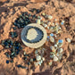 Indigo Gabbro & Hemalyke W/ Buddha Charm Bracelet