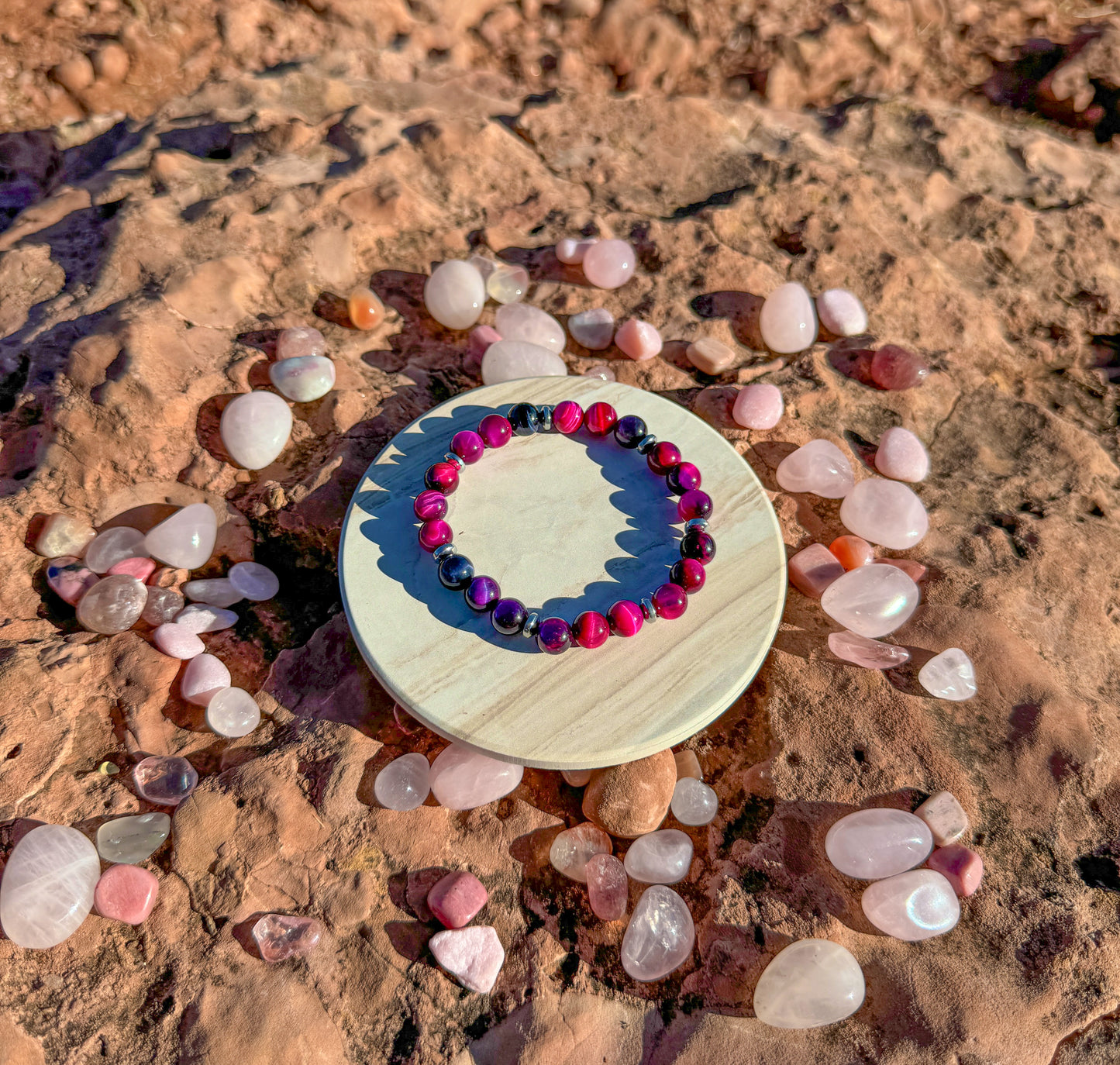 Pink Tiger Eye Bracelet