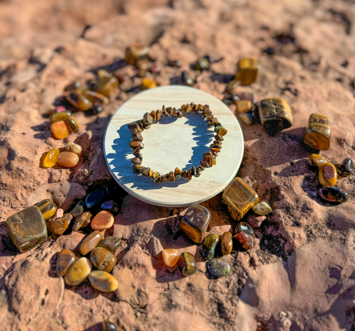 Tiger Eye Chips Bracelet