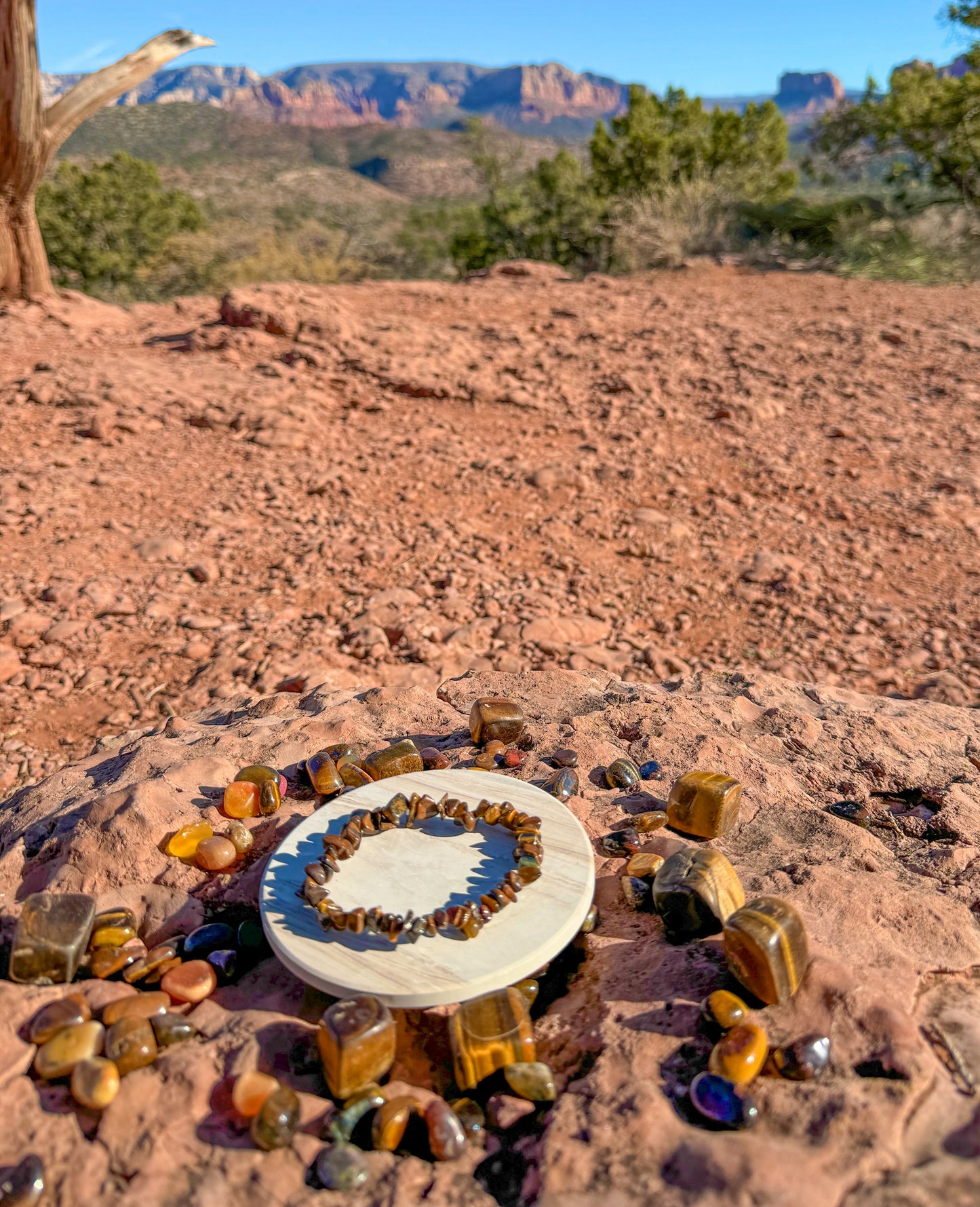 Tiger Eye Chips Bracelet