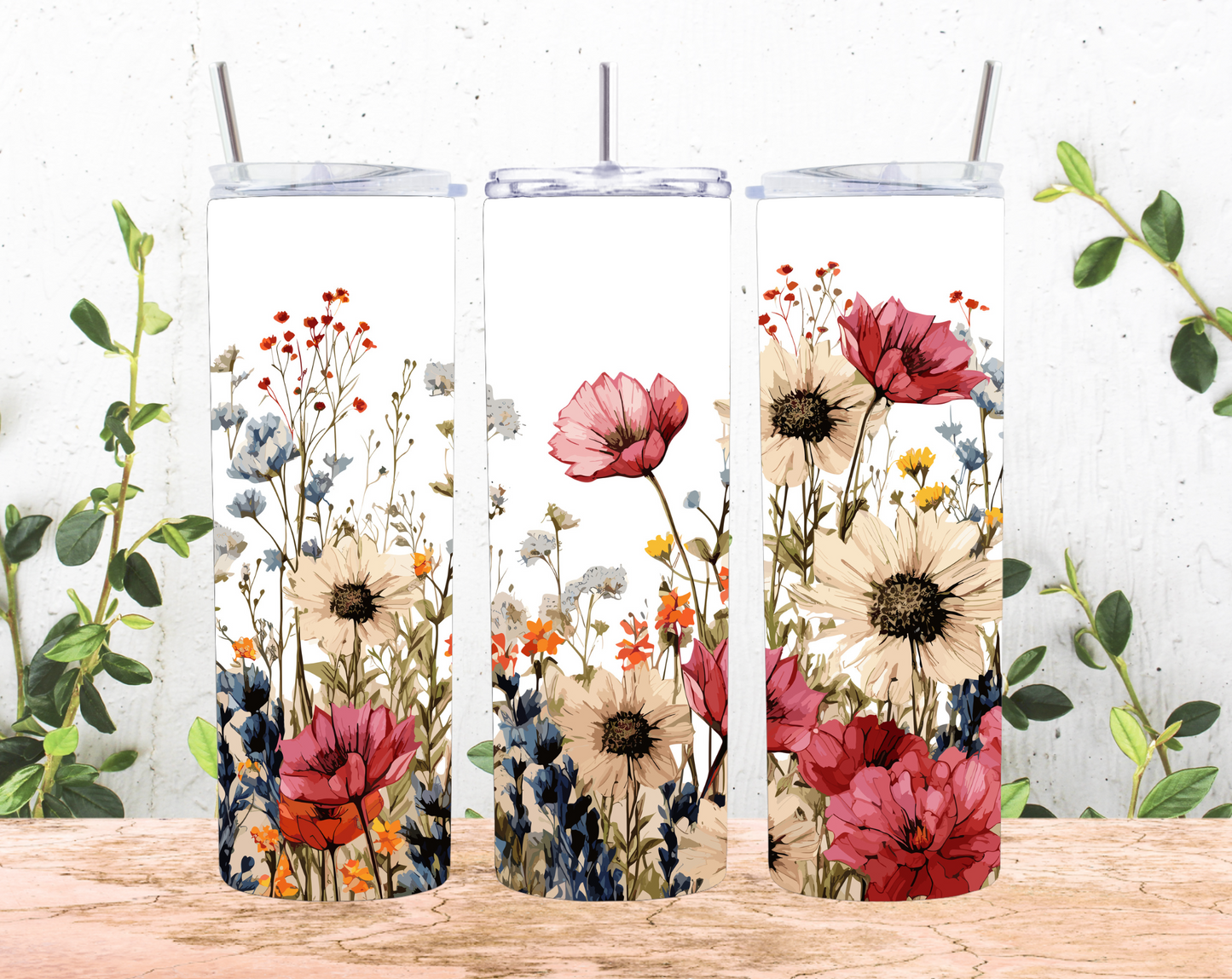 Pretty Flower Tumbler