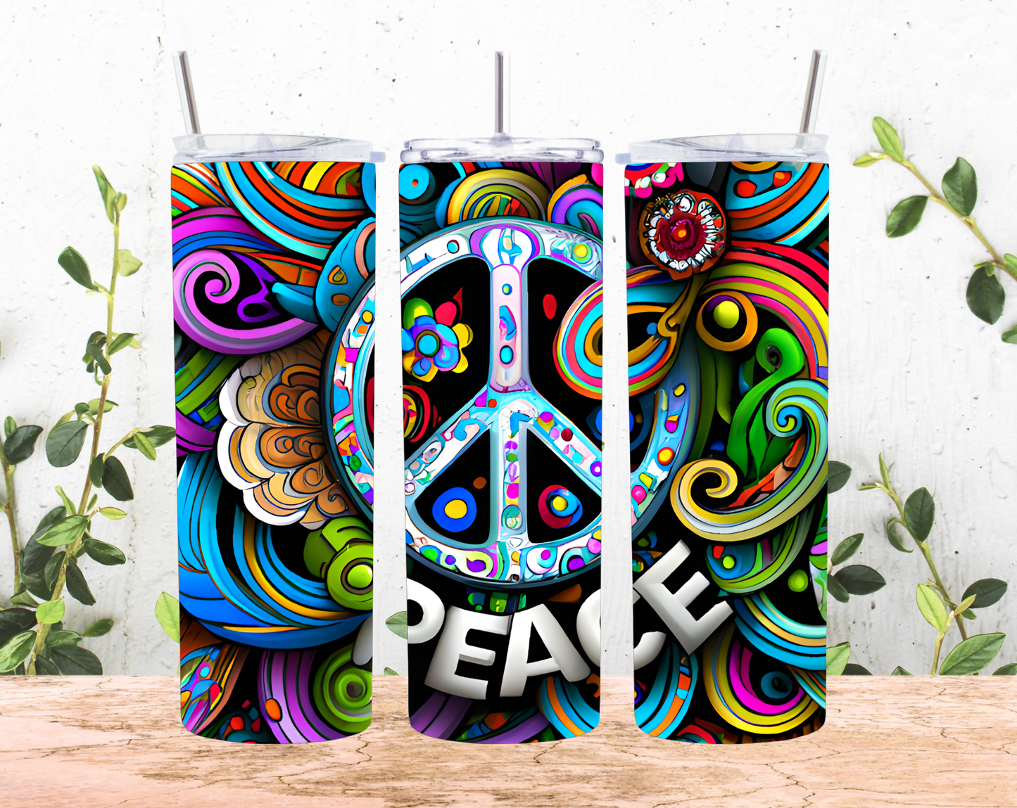 Rainbow Peace Tumbler