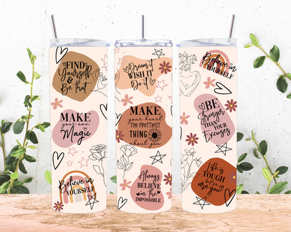 Multiple Positive Affirmation Tumblers!