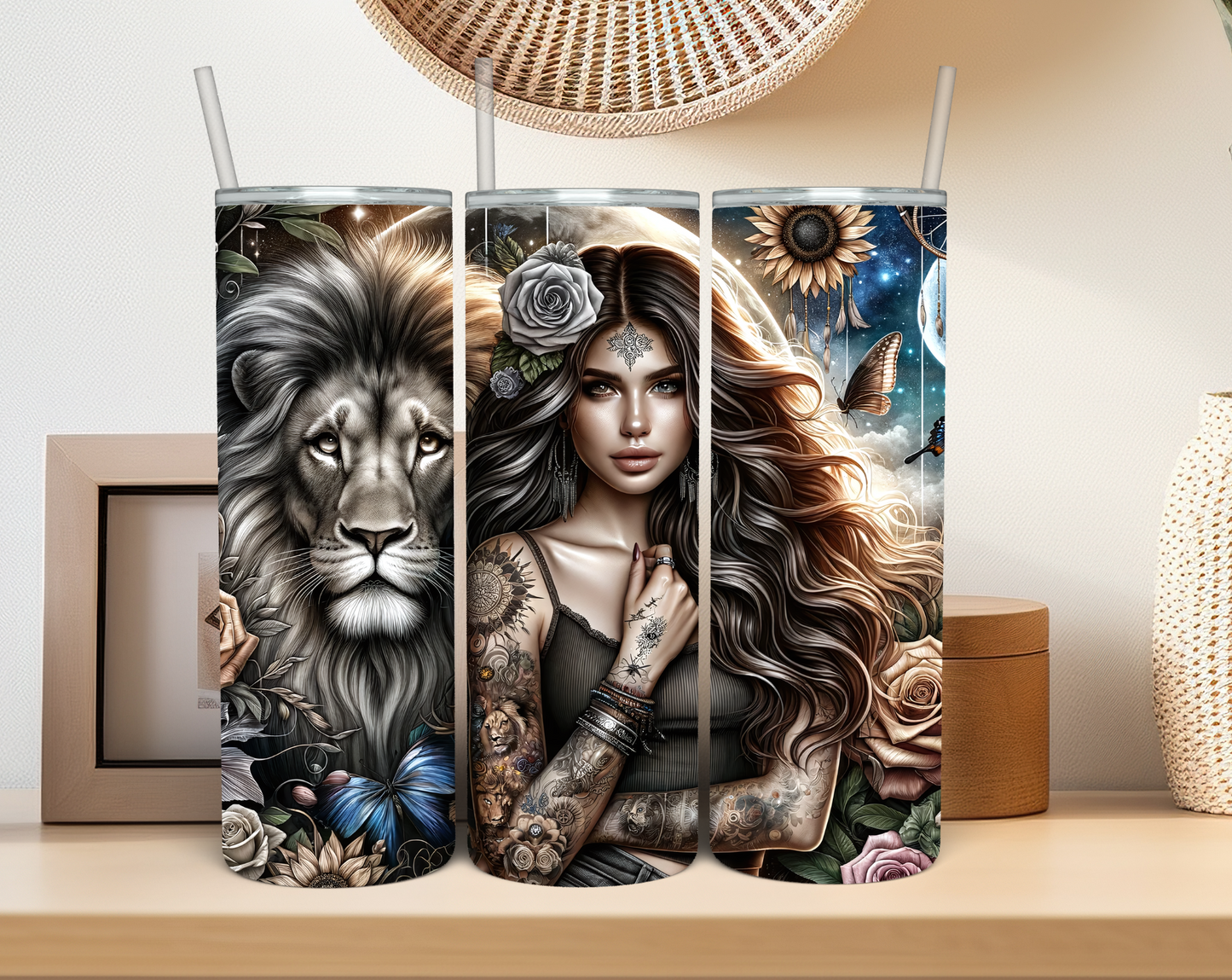 Woman & Lion Tumbler