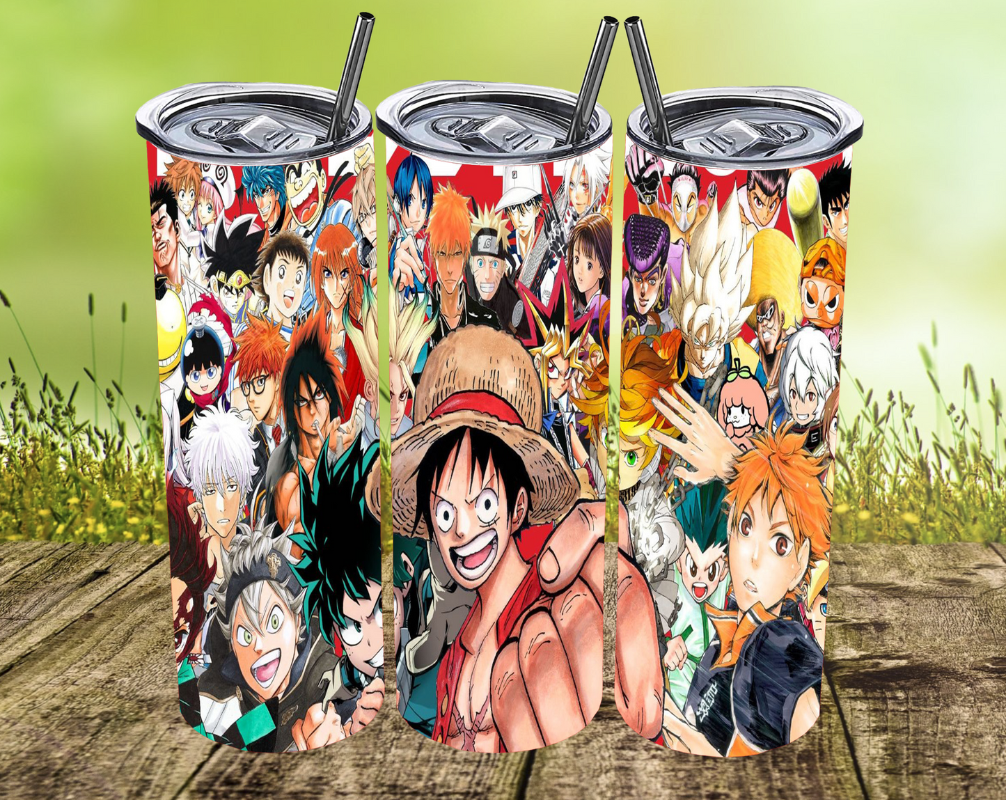 Anime Mashup Tumblers (MULTIPLE)