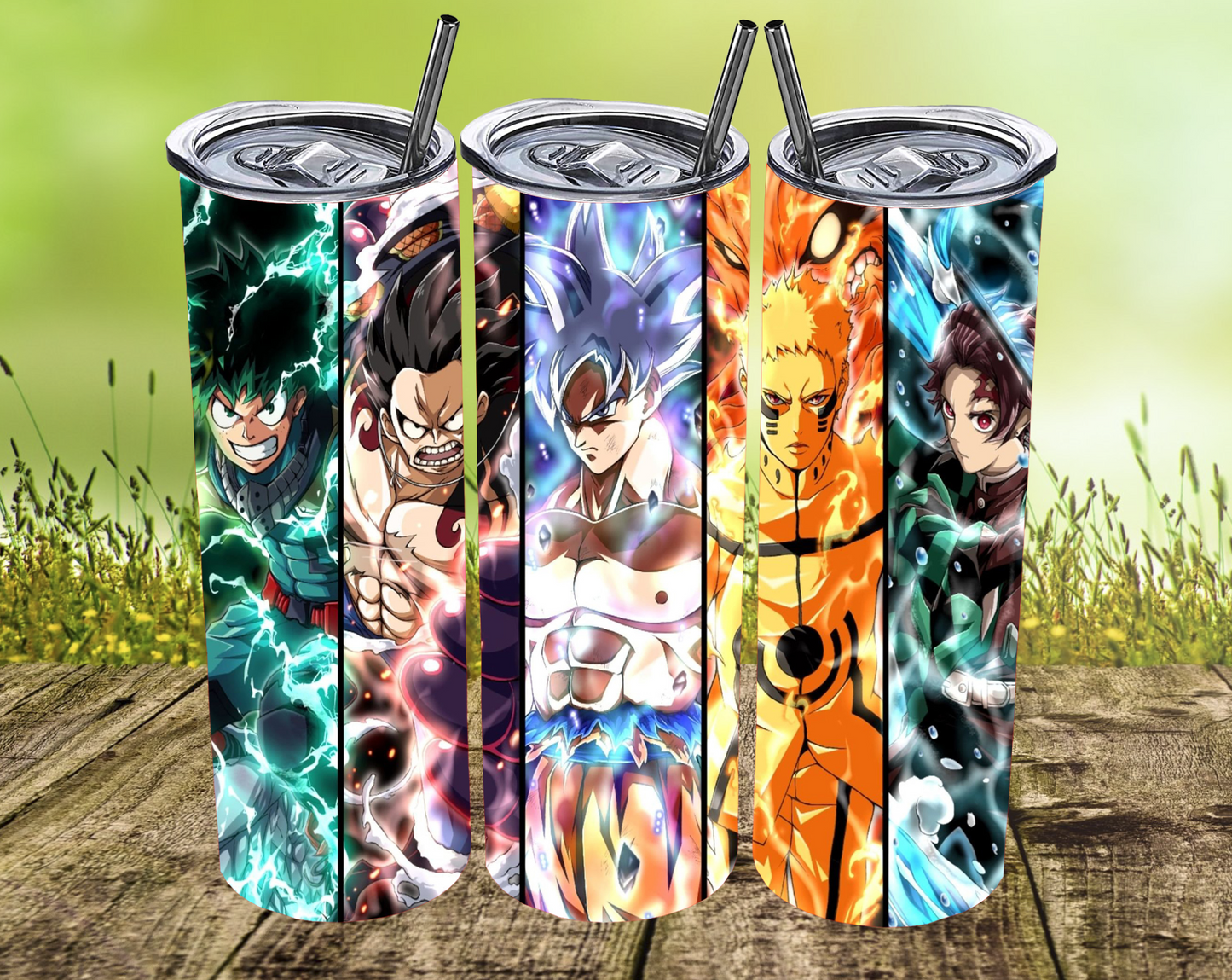 Anime Mashup Tumblers (MULTIPLE)