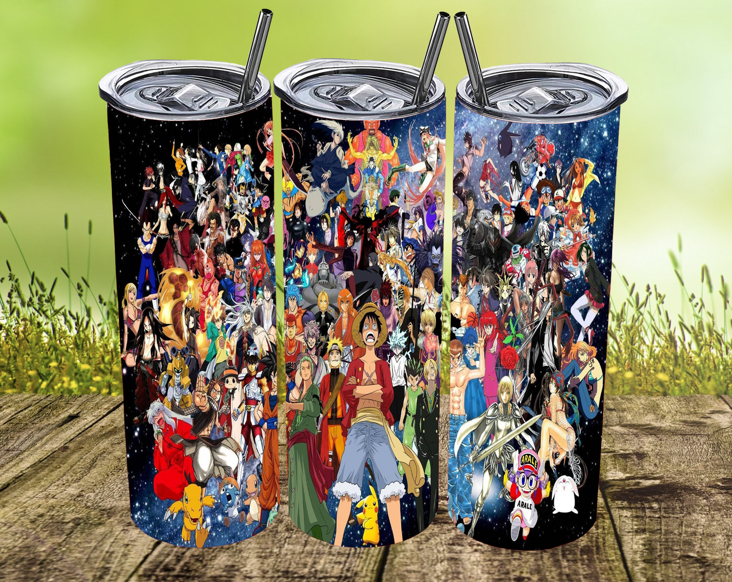 Anime Mashup Tumblers (MULTIPLE)